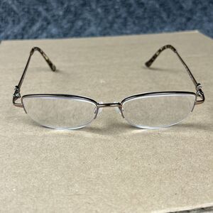 TURA R550 LBR Eyeglasses Frames Only Japan B:33 51-17-135 Half Rim Gold.   G144